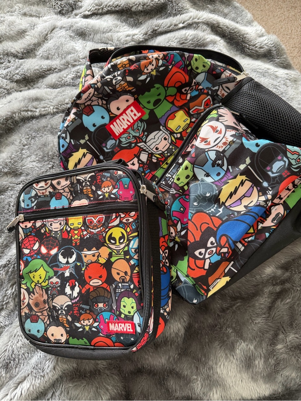 Marvel kids backpack and lunchbox set
